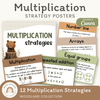 Multiplication Strategies Posters - Woodland Classroom Decor - Miss Jacobs Little Learners