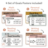 Neutral Toned Student Goal Posters Bundle | Neutral Classroom Decor - Miss Jacobs Little Learners