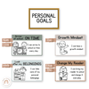 Neutral Toned Student Goal Posters Bundle | Neutral Classroom Decor - Miss Jacobs Little Learners