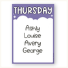 News Roster Show & Tell Display - Dreamy Space Classroom Decor - Miss Jacobs Little Learners