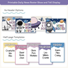 News Roster Show & Tell Display - Dreamy Space Classroom Decor - Miss Jacobs Little Learners