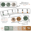 Number Line - Modern Jungle Earthy Decor - Miss Jacobs Little Learners