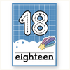 Number Posters with Ten Frames - Dreamy Space Classroom Decor - Miss Jacobs Little Learners