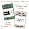 Number Posters with Ten Frames - Modern Jungle Earthy Decor - Miss Jacobs Little Learners