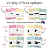 Number Posters with Ten Frames - Spotty Pastel Theme - Miss Jacobs Little Learners