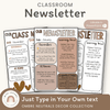 Ombre Neutrals Classroom Newsletter Templates - Miss Jacobs Little Learners
