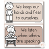 Ombre Neutrals Classroom Rules Posters - Miss Jacobs Little Learners