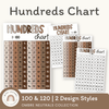 Ombre Neutrals Hundreds Chart - Miss Jacobs Little Learners