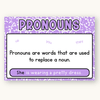 Parts of Speech Posters - Cutesy Composition Notebook English Decor - Miss Jacobs Little Learners