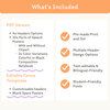 Parts of Speech Posters - Cutesy Composition Notebook English Decor - Miss Jacobs Little Learners