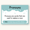 Parts of Speech Posters - Dreamy Space Theme - Miss Jacobs Little Learners
