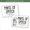 Parts of Speech Posters - Modern Botanical Classroom Decor - Miss Jacobs Little Learners