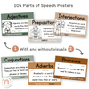 Parts of Speech Posters - Modern Jungle Earthy Decor - Miss Jacobs Little Learners