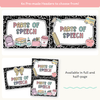 Parts of Speech Posters - Pastel Composition Notebook English Decor - Miss Jacobs Little Learners