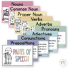 Parts of Speech Posters - Pastel Theme - Miss Jacobs Little Learners