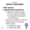 Pastel Hot Air Balloon Door Display Classroom Decor - Miss Jacobs Little Learners