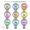 Pastel Hot Air Balloon Door Display Classroom Decor - Miss Jacobs Little Learners