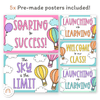 Pastel Hot Air Balloon Door Display Classroom Decor - Miss Jacobs Little Learners