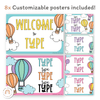 Pastel Hot Air Balloon Door Display Classroom Decor - Miss Jacobs Little Learners