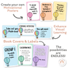 Pastel Hot Air Balloon Theme Classroom Essentials Decor Pack - Miss Jacobs Little Learners