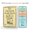 Personal Goals Book - Miss Jacobs Little Learners