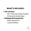 Personal Goals Posters - for students - Miss Jacobs Little Learners