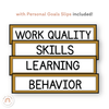 Personal Goals Posters | Neutral Toned Classroom Decor - Miss Jacobs Little Learners