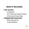 Personal Goals Posters | Neutral Toned Classroom Decor - Miss Jacobs Little Learners