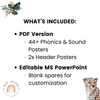 Phonics Posters - Modern Jungle Earthy Decor - Miss Jacobs Little Learners