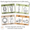 Phonics Posters - Woodland Theme Classroom Decor - Miss Jacobs Little Learners