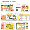 Pineapple Theme Classroom Essentials Decor Pack - Miss Jacobs Little Learners