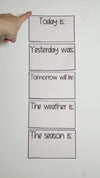 Editable Classroom Calendar | Boho Plants / Rustic Pocket Chart & Standard Size - Miss Jacobs Little Learners