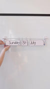Flip Calendar - Boho Plants Classroom Decor