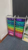 Teacher Trolley Labels | 10 Drawer cart labels in Daisy Gingham | Editable - Miss Jacobs Little Learners