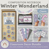 Winter Composition Notebook Classroom Decor Bundle - Miss Jacobs Little Learners