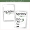 Punctuation Posters - Modern Botanical Classroom Decor - Miss Jacobs Little Learners