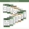 Punctuation Posters - Modern Botanical Classroom Decor - Miss Jacobs Little Learners