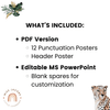 Punctuation Posters - Modern Jungle Earthy Decor - Miss Jacobs Little Learners
