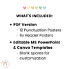 Punctuation Posters - Pastel Classroom Theme - Miss Jacobs Little Learners