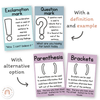 Punctuation Posters - Pastel Classroom Theme - Miss Jacobs Little Learners
