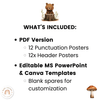 Punctuation Posters - Woodland Theme Classroom Decor - Miss Jacobs Little Learners