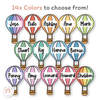 Rainbow Hot Air Balloon Door Display Classroom Decor - Miss Jacobs Little Learners