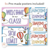 Rainbow Hot Air Balloon Door Display Classroom Decor - Miss Jacobs Little Learners