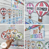 Rainbow Hot Air Balloon Theme Classroom Essentials Decor Pack - Miss Jacobs Little Learners