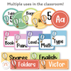 Rainbow Hot Air Balloon Theme Classroom Essentials Decor Pack - Miss Jacobs Little Learners