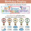 Rainbow Hot Air Balloon Theme Classroom Essentials Decor Pack - Miss Jacobs Little Learners