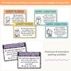 Reading Comprehension Strategies Posters - Cutesy Composition Notebook English Decor - Miss Jacobs Little Learners