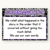 Reading Comprehension Strategies Posters - Cutesy Composition Notebook English Decor - Miss Jacobs Little Learners