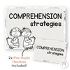 Reading Comprehension Strategies Posters - Modern Jungle Earthy Decor - Miss Jacobs Little Learners