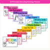 Reading Decoding Strategies Posters - Bright Theme - Miss Jacobs Little Learners